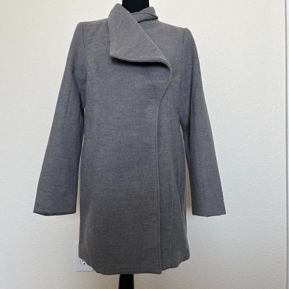 NEVER Every Day Cozy Womens Long Sleeve coat/jacket Gray Sz M - Picture 3 of 15